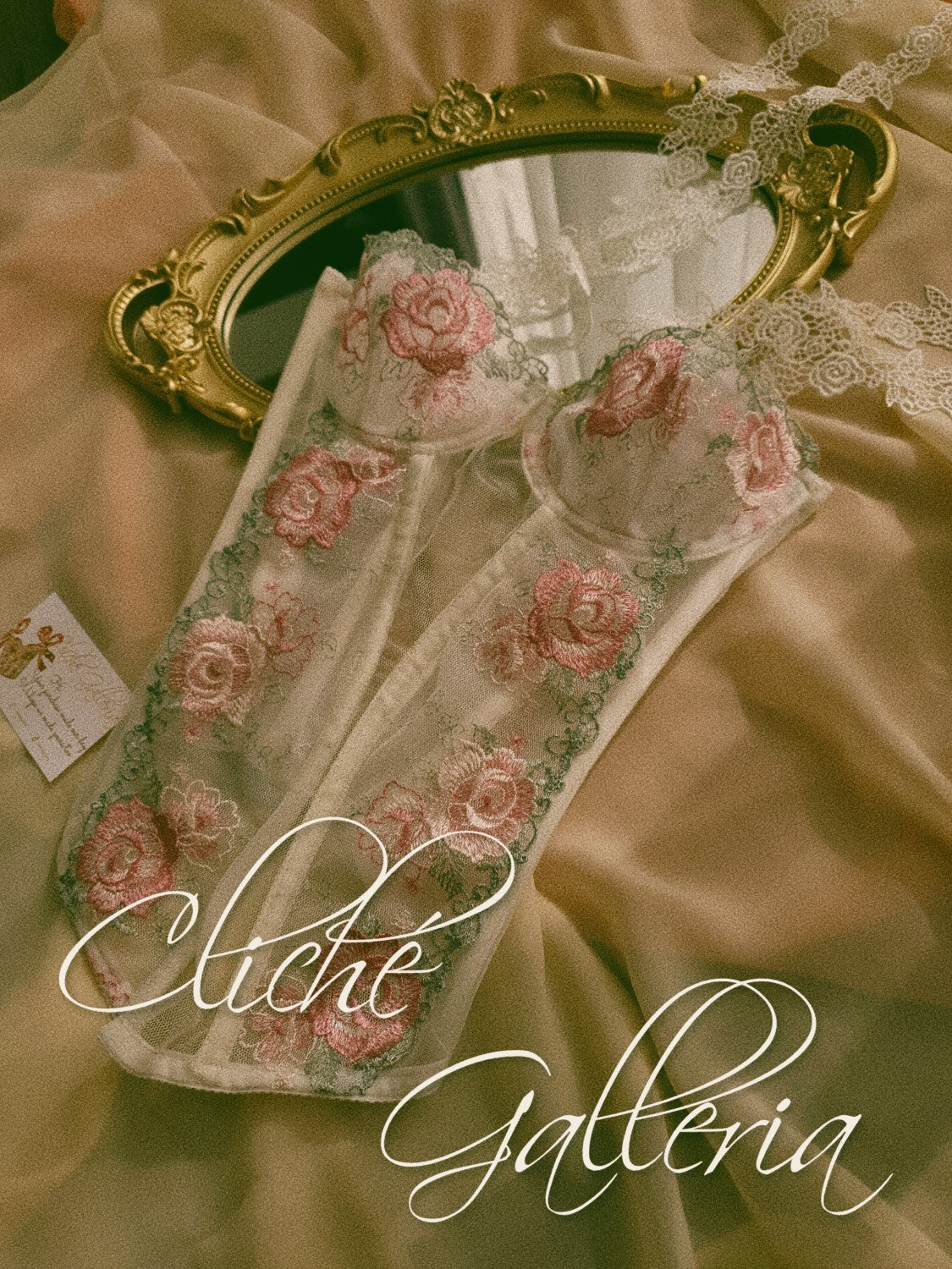 Evelyn - Watermelon Rose Lace Bustier