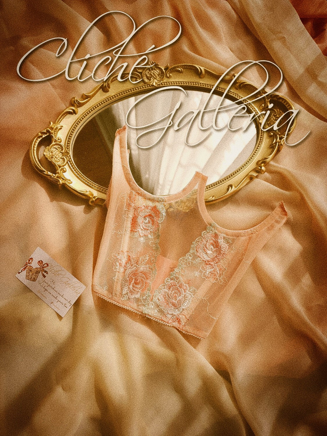 Lisha - Peach Rose Lace Underbust